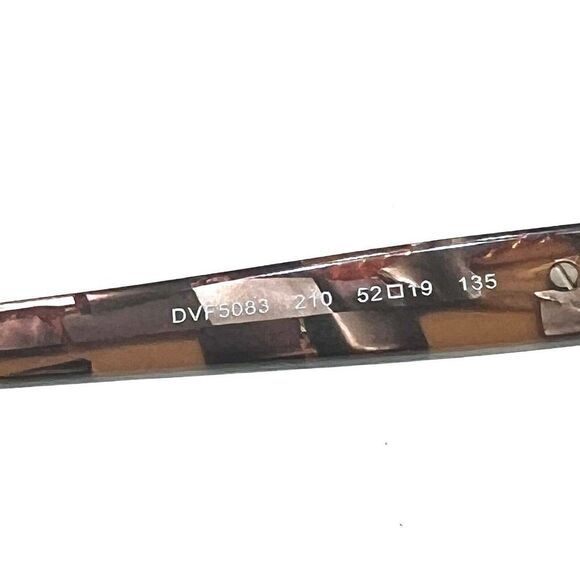NEW Diane von Furstenberg DVF5083 210 Transparent Brown Eyeglass Frame 52-19-135 - Picture 5 of 7